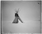 G627. Lodge of Walter McClintock. During Blizzard (South).