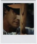 Copy photograph from a television of the World Series between the Oakland Athletics and Los Angeles Dodgers - José Canseco