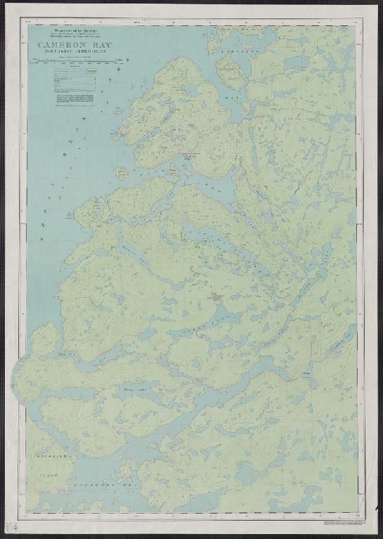 Cameron Bay, Northwest Territories [map] / compiled, drawn and printed ... by the Topographical Survey of Canada.