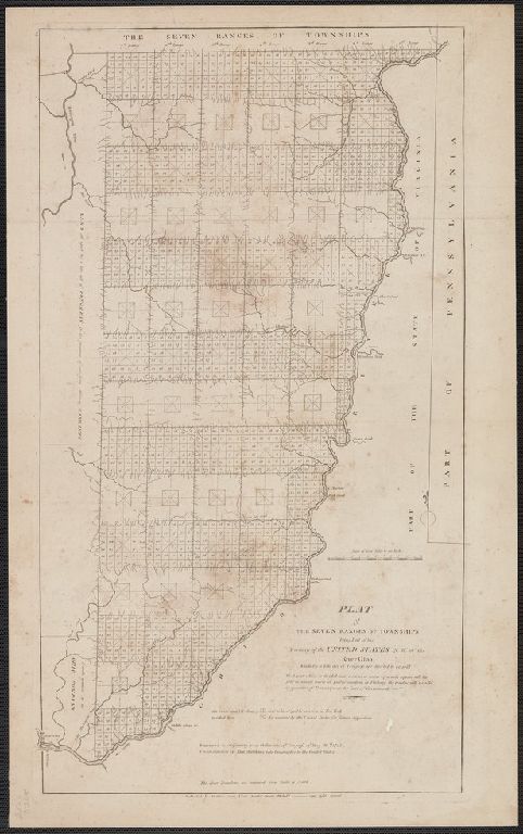 Plat of the seven ranges of townships being part of the territory of the United States n.w. of the river Ohio ...