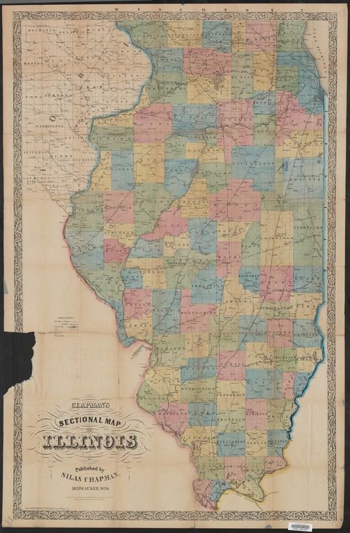 Chapman's sectional map of Illinois.