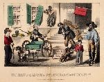 Policial cartoon titled "the first of May 1865 or genl. moving day in Richmond Va.
