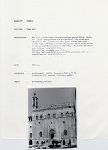 Gubbio town hall and descriptive sheet.