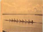 Varsity Crew of 1880 in the New Haven harbor.