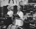 Female engineering students.