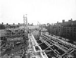 Construction of Trumbull College, looking south from Building B, photograph number 12.