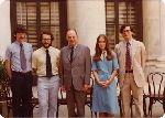 Justice Potter Stewart with his law clerks, October Term 1976.