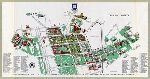 Campus map published in "A Guide to Yale University.