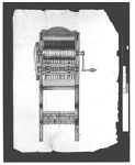 Sketch of Eli Whitney's Cotton Gin.