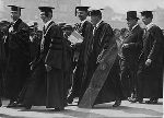 University commencement processional.