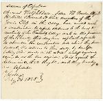 Letter of explusion for participation in the Bread and Butter Rebellion.