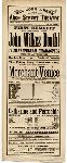 Playbill for John Wilkes Booth in the Shakespeare play, "Merchant of Venice," at Mrs. John Drew's Arch Street Theater.