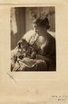 Alfreda Mitchell Bingham holding Hiram Bingham IV.