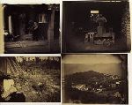 4 albumen prints on one negative of California scenes, late 19th century, mostly New Almeden, CA.