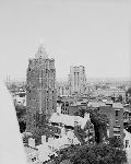 Hall of Graduate Studies in the foreground and Payne Whitney Gymnasium in the background.