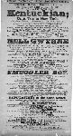Playbill for production of The Kentuckian at the Theatre Royal, Covent Garden, London.