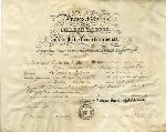Ph.D. diploma of Arthur William Wright, one of the three students at Yale to receive the Ph.D. degree in 1861, the first time it was awarded in the United States.