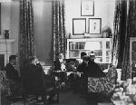 Henry Lewis Stimson and others at a dinner for Pierre Laval, undated.
