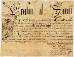 Elizur Goodrich's diploma for his 1752 Bachelor of Arts degree.