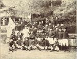 Students and instructor of the Yamaguchi Chu-gak-ko school.