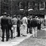 Students at registration.