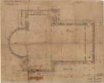 Ground plan of Battell Chapel designed by Russell Sturgis.
