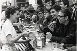 Students at the counter of Yankee Doodle restaurant.