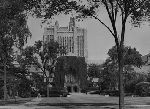 Sterling Memorial Library from Cross Campus.