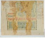John Trumbull's Brick Row planting plan around The Temples of Cloacina.