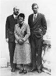 Charles A. Lindbergh and Anne Morrow Lindbergh in Paris during the Atlantic Survey Flight.
