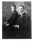 Charles A. Lindbergh about age nine with his father, Charles August Lindbergh.
