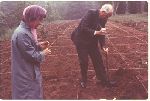 Anne Morrow Lindbergh and Charles A. Lindbergh, Community of Regina Laudis, Bethlehem, CT. 1971.