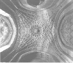 Bradford College memorial room ceiling (chapel).