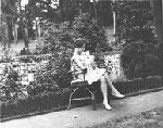 Anne Morrow Lindbergh with Charles A. Lindbergh, Jr. at Next Day Hill, NJ.