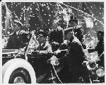 Charles A. Lindbergh with Grover Whalen in the New York City ticker tape parade, June 13, 1927.