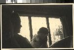 Anne Morrow Lindbergh and infant son, Land, Long Barn, England, summer 1937.