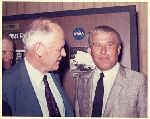 Charles A. Lindbergh and Werner von Braun, 1969.