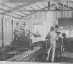 Sawmill at Hampton Institute, Hampton, Virginia.