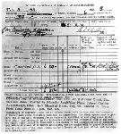 Way Bill (photostat) for first airmail flight from Miami to the Canal Zone, signed by Charles A. Lindbergh. February 4, 1929.
