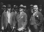 Raymond Orteig (center), donor of the Orteig Prize, Paris.