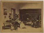 John Ferguson Weir and his wife, Mary French, in his studio.
