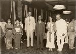Anne Morrow and Charles A. Lindbergh as guests of the Prime Minister of Japan.