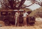 Charles A. Lindbergh and Ian Grimwood, Northern Kenya, Africa trip.
