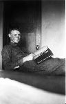 Charles A. Lindbergh at home when he was a student at the University of Wisconsin. Madison, WI. 1921.