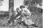Anne Morrow Lindbergh with children Jon, Land, and Anne.