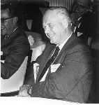Charles A. Lindbergh at an Airline Pilots Association meeting, 1969.