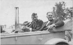 Charles A. Lindbergh in Concord, New Hampshire parade, U.S. Air Tour. July 23, 1927.