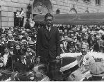 Charles A. Lindbergh in parade in St. Louis; June 18, 1927.