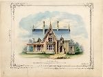 Front elevation of an unidentified house designed by Henry Austin.