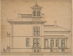 Flank elevation of an unidentified house.
